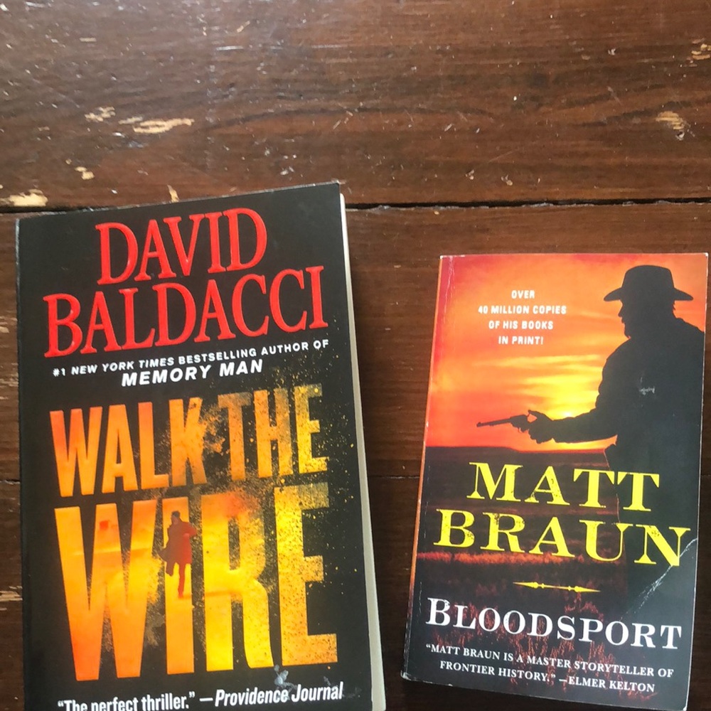 Two paperback books